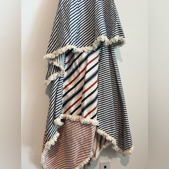 STUNNING‎ VICTORIA TOMAS striped layered dress 100% cotton - Picture 9 of 9